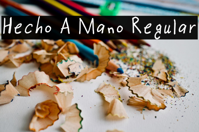 Hecho A Mano Regular Example 2