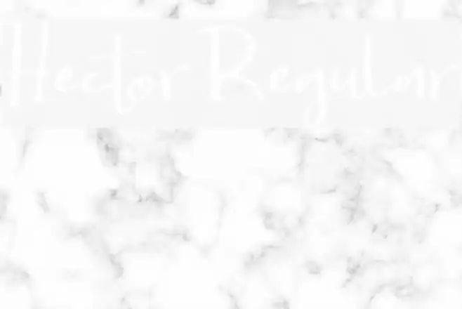 Hector-Regular Font examples