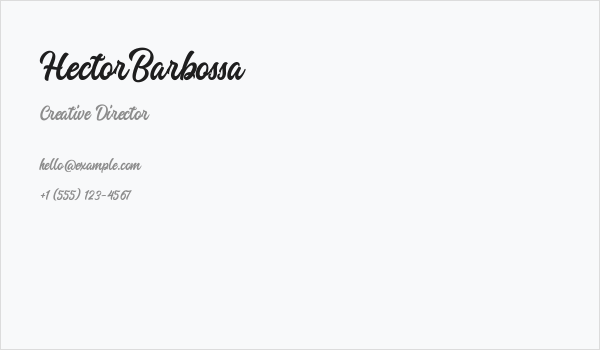 HectorBarbossa Business Card