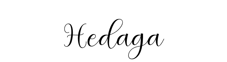 Hedaga  font caratteri gratis