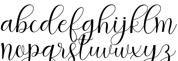 Hedaga Font LOWERCASE