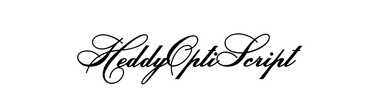HeddyOptiScript Font