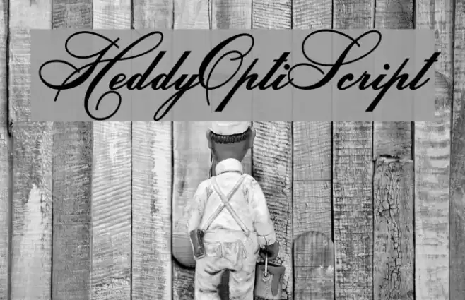 HeddyOptiScript Font examples