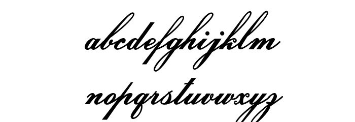 HeddyOptiScript Font LOWERCASE