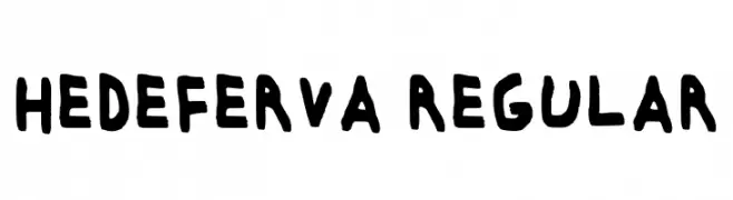Hedeferva Regular  Descarca Fonturi Gratis