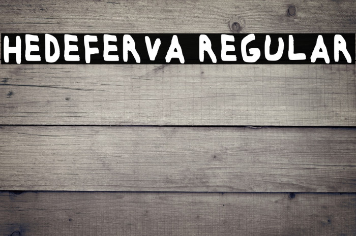 Hedeferva Regular Example 1
