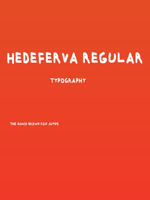 Hedeferva Regular Poster