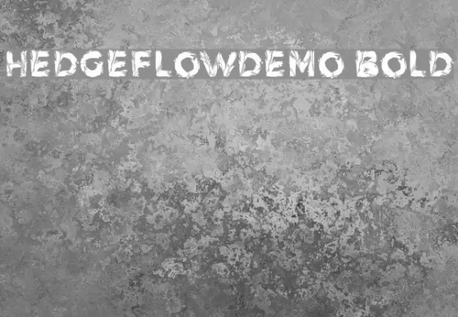 HedgeFlowDemo Bold Font examples