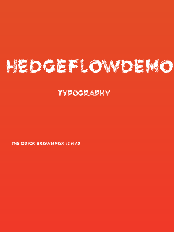 HedgeFlowDemo Bold Poster