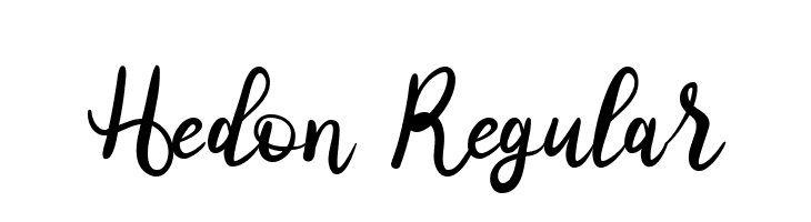 Hedon Regular  Descarca Fonturi Gratis