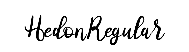 Hedon Regular  Descarca Fonturi Gratis