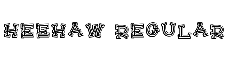HeeHaw Regular Font