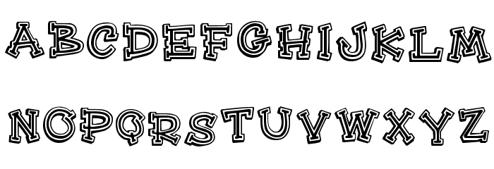 HeeHaw Regular Font LOWERCASE