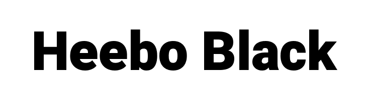 Heebo Black Font