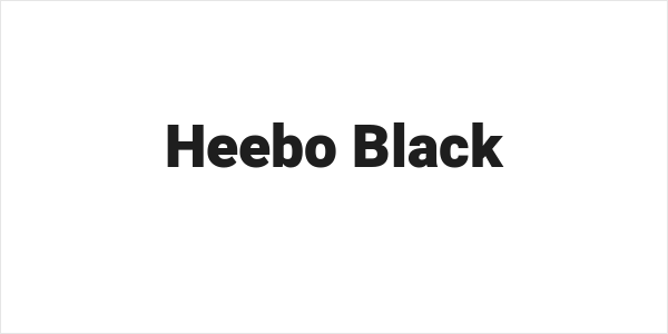 Heebo Black Logo