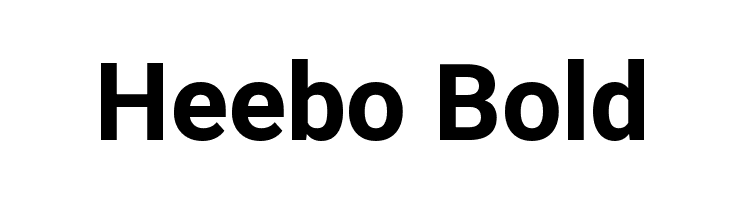 Heebo Bold Font