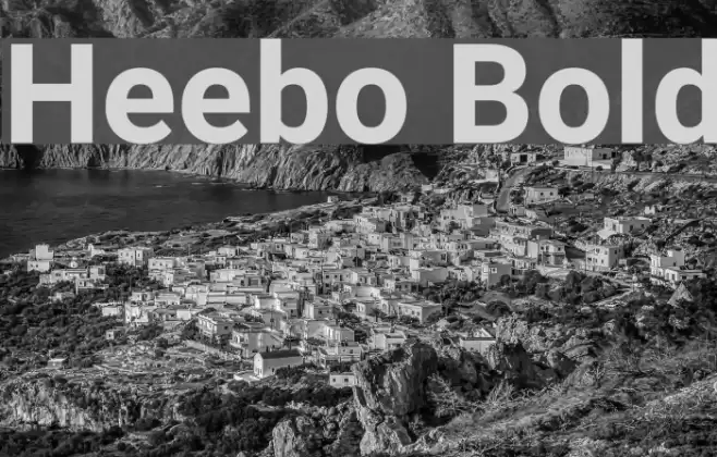 Heebo Bold Font examples