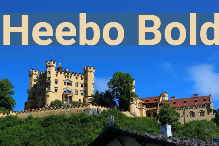 Heebo Bold Font examples