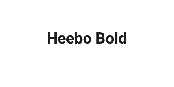 Heebo Bold Logo