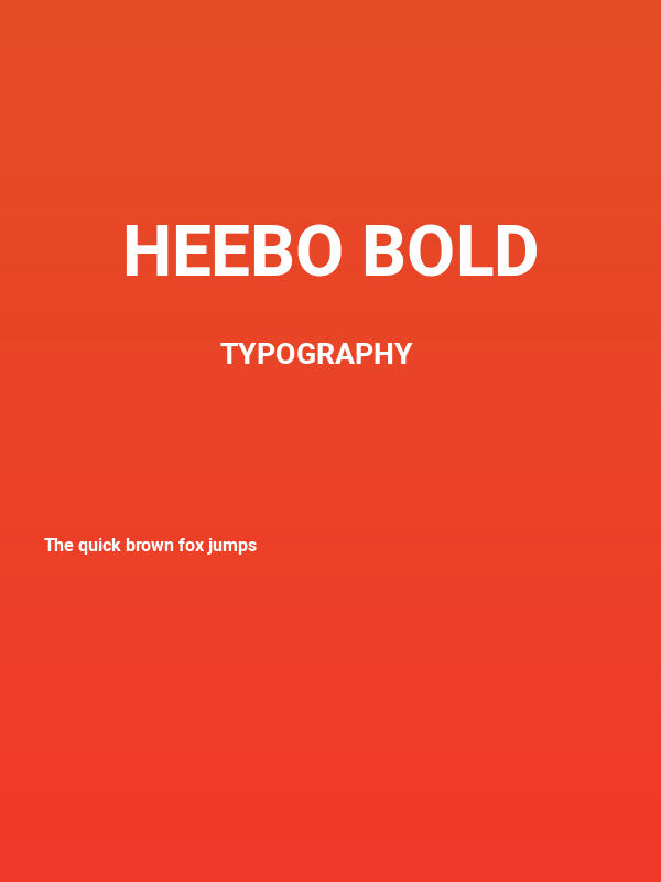 Heebo Bold Poster