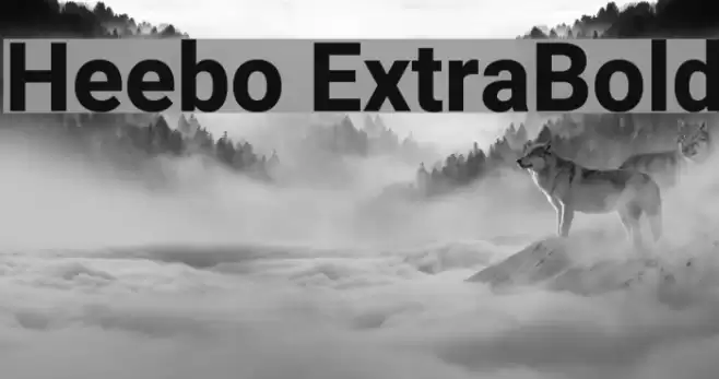 Heebo ExtraBold Font examples