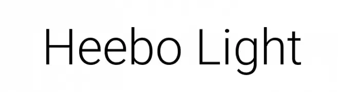 Heebo Light  Fuentes Gratis Descargar