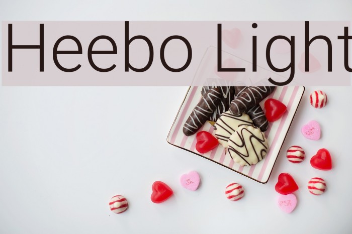 Heebo Light Font examples