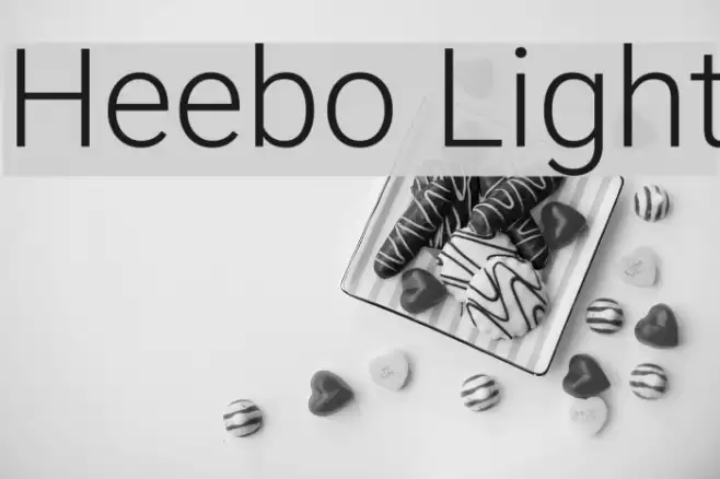 Heebo Light  examples