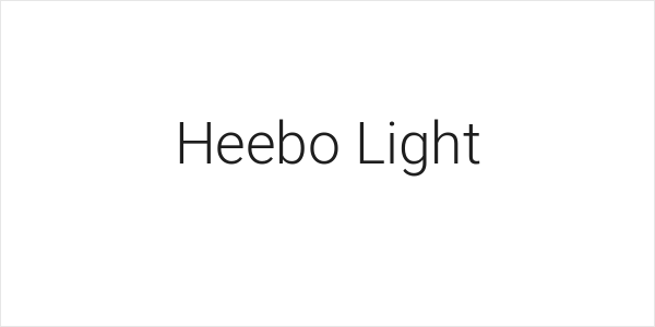 Heebo Light Logo