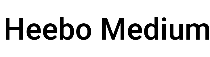Heebo Medium Font