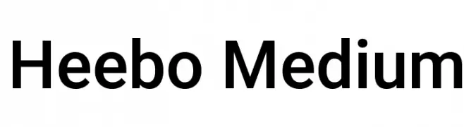 Heebo Medium  Fuentes Gratis Descargar