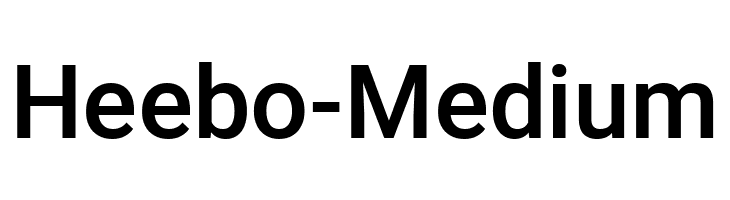 Heebo-Medium  Frei Schriftart Herunterladen