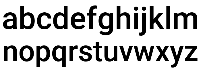 Heebo-Medium Font LOWERCASE