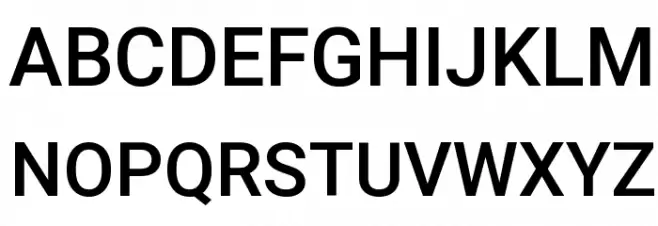 Heebo Medium Шрифта ВЕРХНИЙ