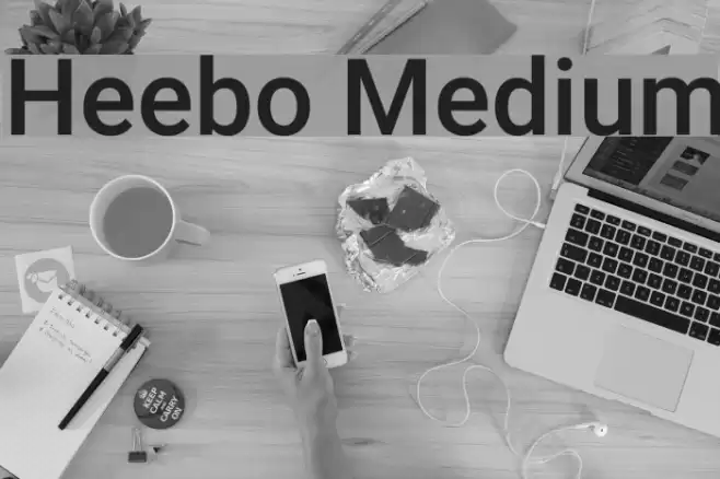 Heebo Medium Font examples