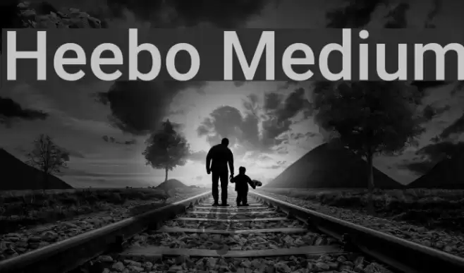 Heebo Medium Font examples
