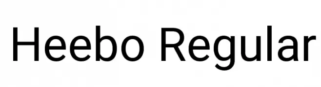 Heebo Regular  Fuentes Gratis Descargar