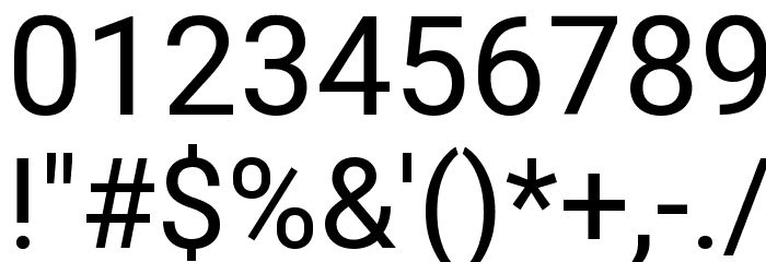 Heebo Regular Font OTHER CHARS