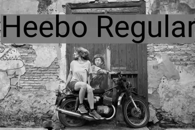 Heebo Regular Шрифта examples