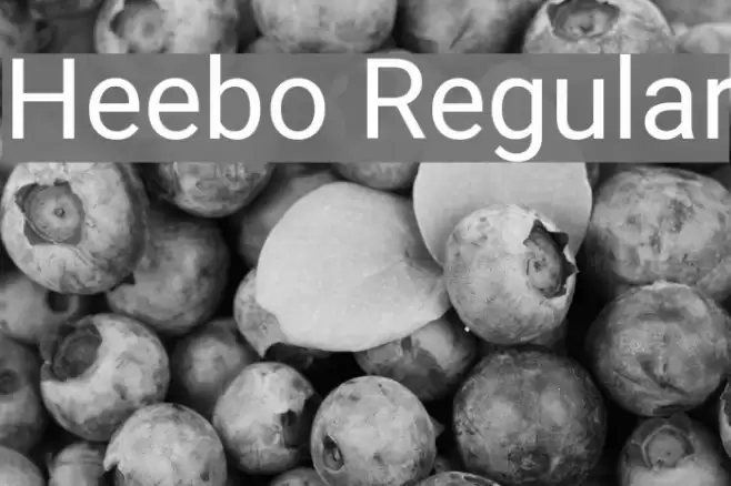 Heebo Regular Шрифта examples
