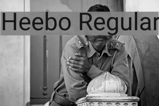 Heebo Regular Шрифта examples