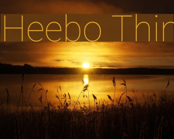 Heebo Thin Example 2