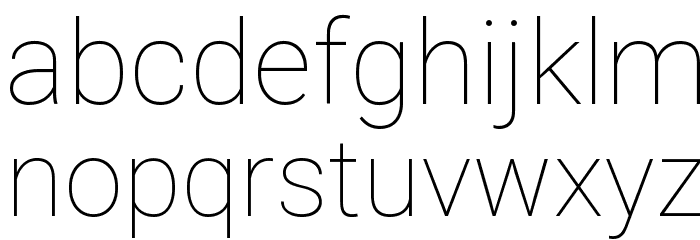 Heebo Thin Font Litere mici
