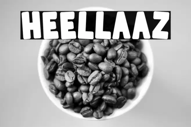 Heellaaz Font examples