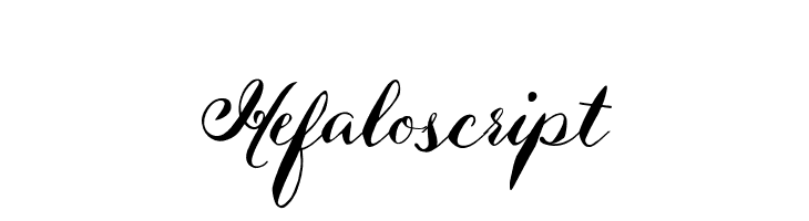 Hefaloscript  Free Fonts Download