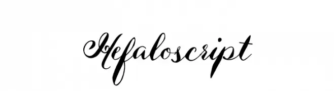 Hefaloscript  Descarca Fonturi Gratis