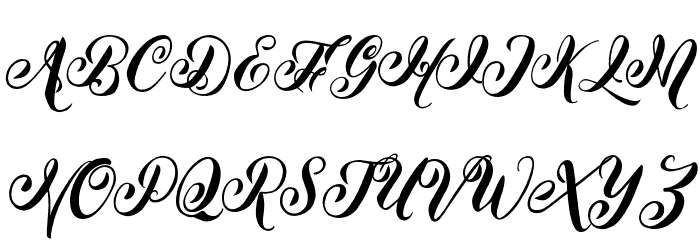 Hefaloscript Шрифта ВЕРХНИЙ