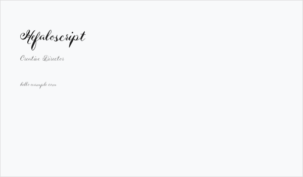 Hefaloscript Business Card