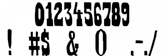 Heffer Font Alte caractere