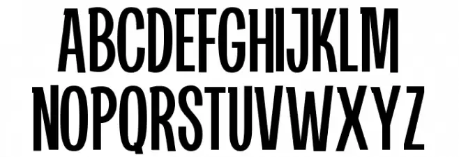 Hegaris Шрифта ВЕРХНИЙ